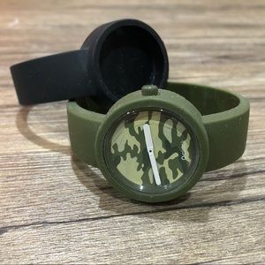 O Clock Camouflage Interchangeable Watch Set